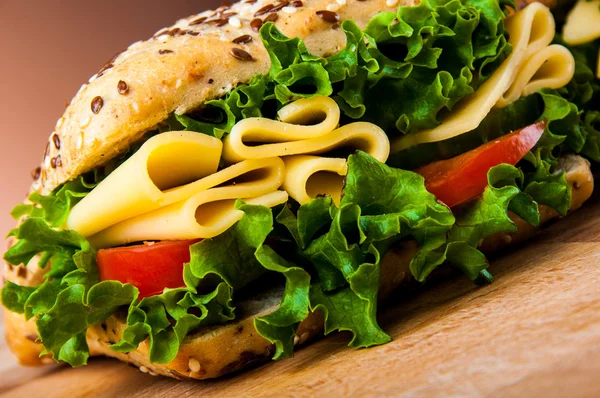 Gezonde en natuurlijke sandwich — Stockfoto