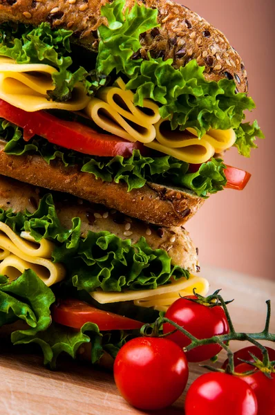 Gezonde en natuurlijke sandwich — Stockfoto