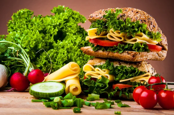 Natuurlijke thema od sandwich — Stockfoto