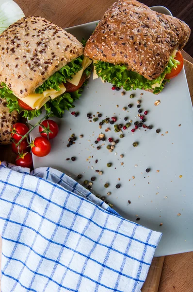 Concepto de sándwich saturado —  Fotos de Stock