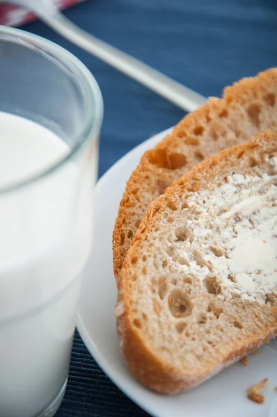 Soft breakfast theme with milk, egg — Stock Photo, Image