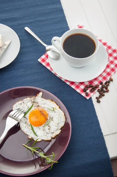 Ontbijt thema met keuken spullen — Stockfoto