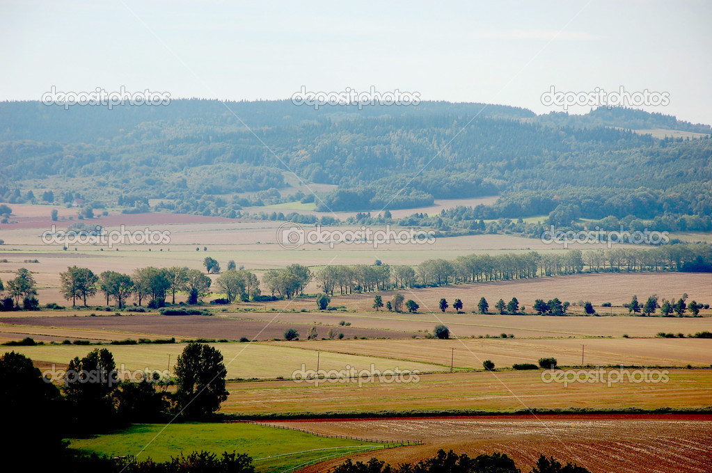 Landscape of Lower Silesia, southern Poland