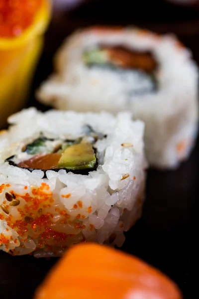 Tasty sushi set, Japanese food — Stock Photo, Image