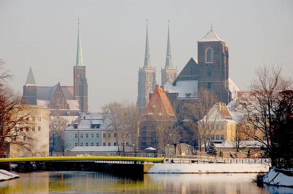 เมืองประวัติศาสตร์ของ Wroclaw — ภาพถ่ายสต็อก