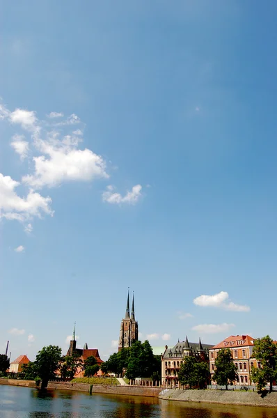 A város wroclaw, Lengyelország — Stock Fotó