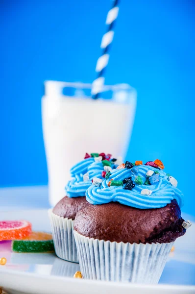 Tema doce com casa assada — Fotografia de Stock