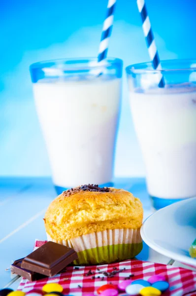 Vivid composition of muffins — Stock Photo, Image