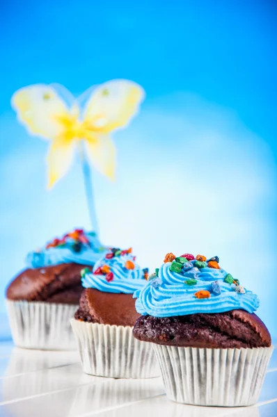 Sweet candy world, muffins — Stock Photo, Image