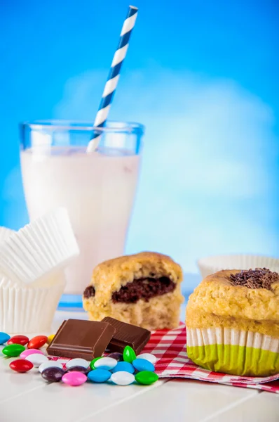 Dulces, delicias, carnes dulces, composición saturada —  Fotos de Stock