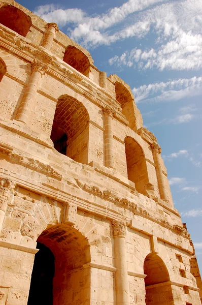 Ancient amphitheater in Tunisia — Stock Photo, Image