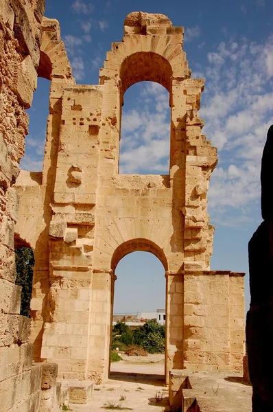 Ancient amphitheater in Tunisia — Stock Photo, Image