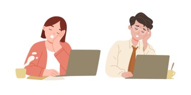 Erkek ve kadın Uykucu İş