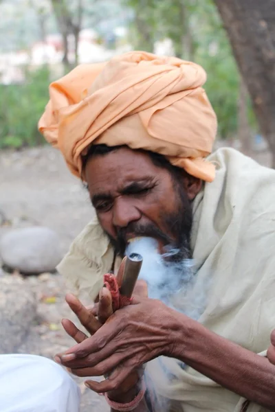 Chwastów palenia, Indie, shilum, sharas — Zdjęcie stockowe