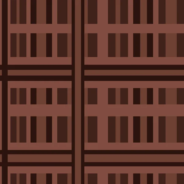幾何学的なケージパターン 茶色のシームレスなイラスト 家の装飾のための図面 — ストック写真