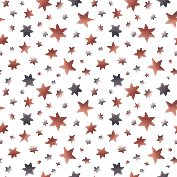 Безшовний Візерунок Зірками Білому Тлі Текстуровані Геометричні Фігури Зоряне Небо — стокове фото