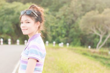 portre kadınlar açık yolun yan