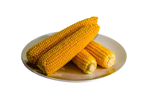 Corn on a plate — Stock Photo, Image