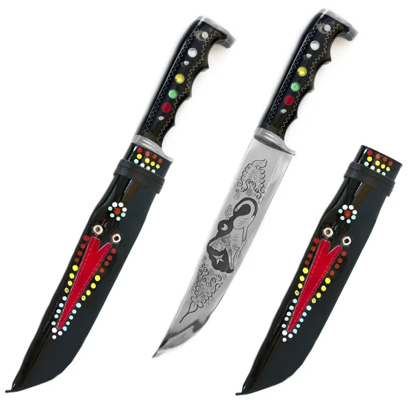Three knife white background — Stock Photo, Image