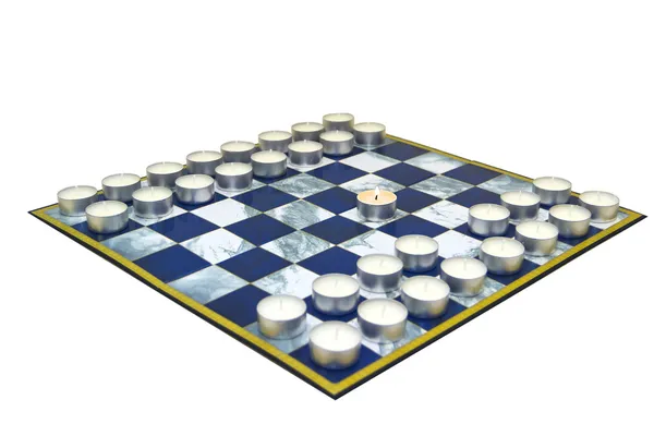 Game started first move — Stock Photo, Image