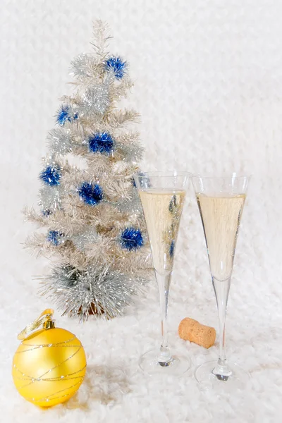 Gläser Wein Champagner — Stockfoto