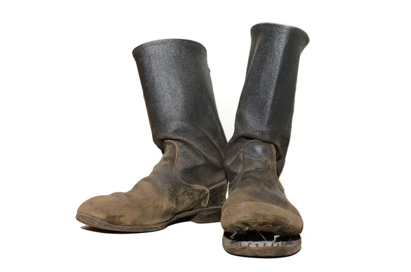 The old soldiers boots. — Stock Photo, Image