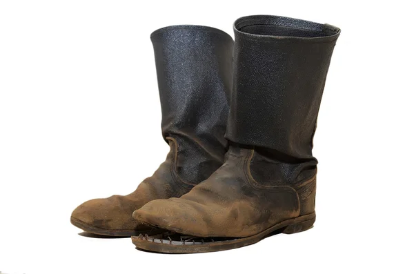 The old soldiers boots. — Stock Photo, Image