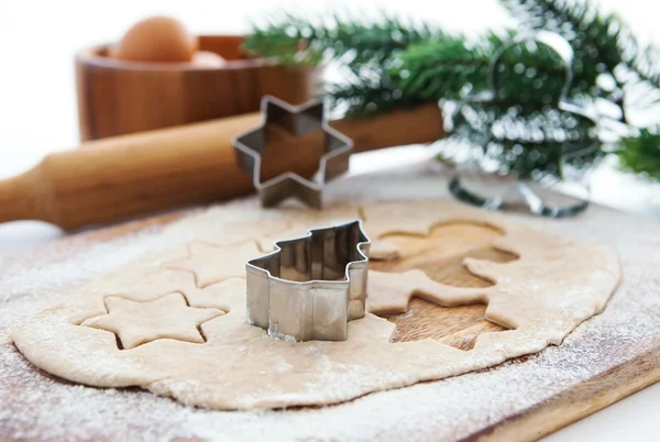 Cuisson de biscuits de Noël et pain d'épice — Photo