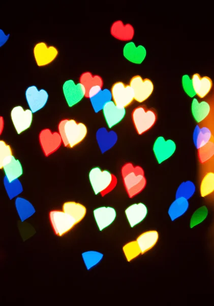 Abstracte hart bokeh — Stockfoto