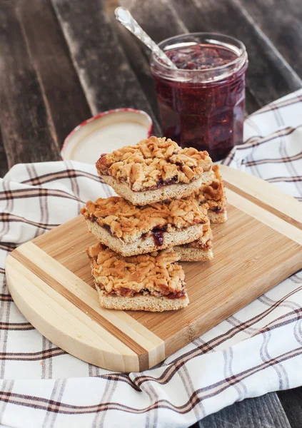 Marmelade gefüllte Barkekse — Stockfoto