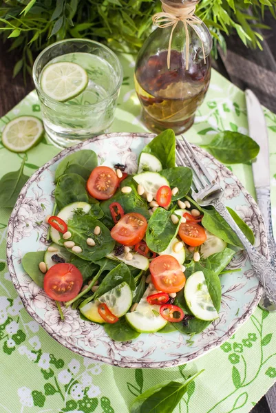Salada de primavera fresca saudável — Fotografia de Stock