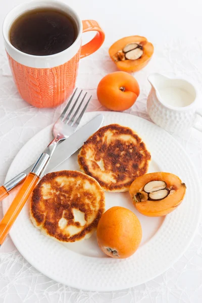 Quark-Pfannkuchen — Stockfoto