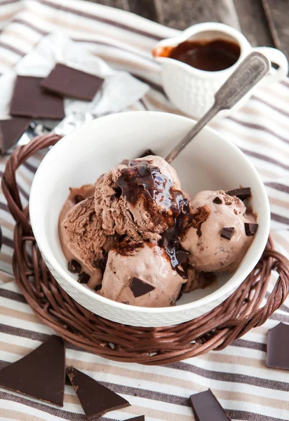 Chocolate ice cream — Stock Photo, Image