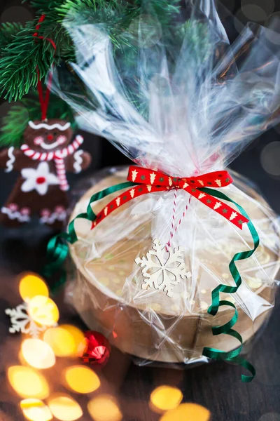 Navidad Año Nuevo Cajas Regalo Fondo Vacaciones — Foto de Stock