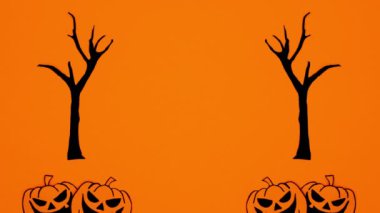 Yarasalar tüyler ürpertici ağaçların üzerinde balkabaklarıyla uçarlar. Hareketi durdur