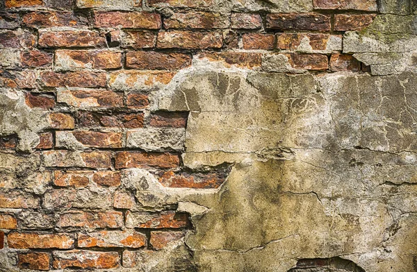 Старый кирпичный рисунок стены крупный план — стоковое фото