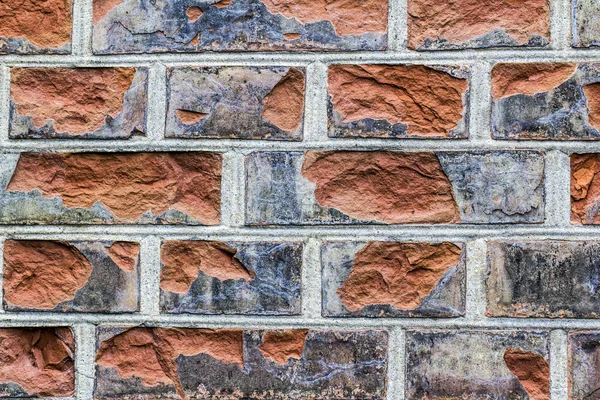 Alte Ziegelwandmuster Nahaufnahme — Stockfoto