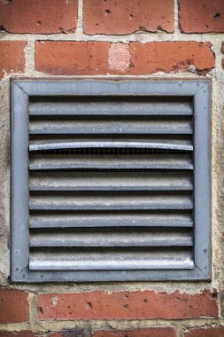 üzerinde kırmızı bir brickwall açık havalandırma