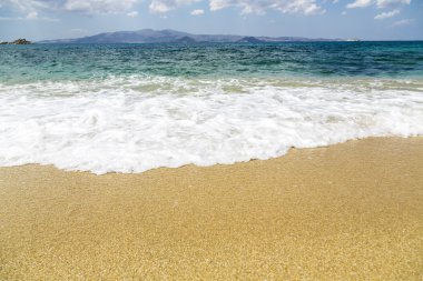 okyanus Adası arka plan ve köpük ile