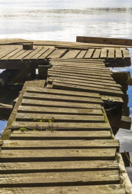 Akşam güneşi eski grungy açılış aşamasında