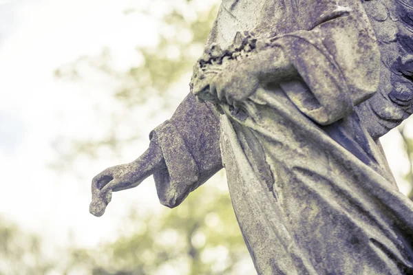 Dettaglio di una scultura d'angelo — Foto Stock