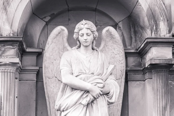 Tiro d'epoca di una scultura d'angelo — Foto Stock