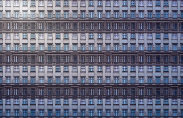 Padrão Arquitetônico Sombrio Velho Edifício Fachada Uma Casa Berlin Com — Fotografia de Stock