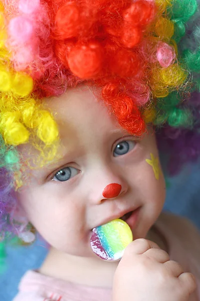 Clown bébé avec meunier — Photo