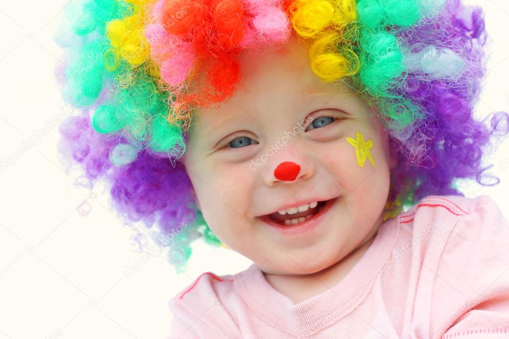 Baby in Clown Costume