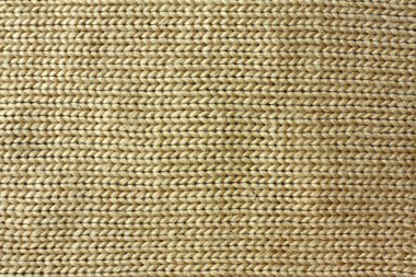 Tan Knitted Tweed Fabric Background clipart