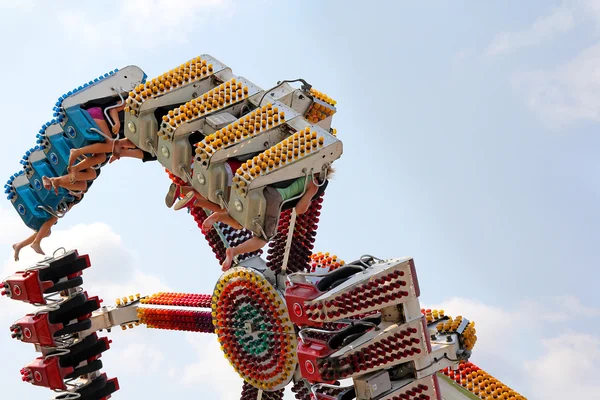 Spinning Carnival Ride up in the Air — Stock Photo, Image