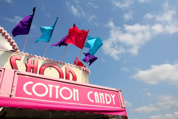Cotton Candy Shop at American Carnival — Stock Photo, Image