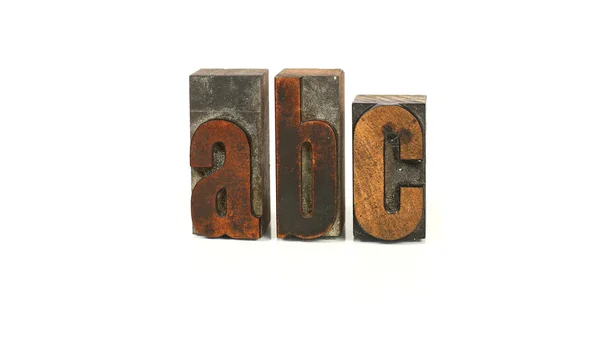 ABC - mot de la typographie — Photo