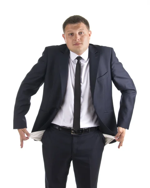 Businessman without money — Stock Photo, Image